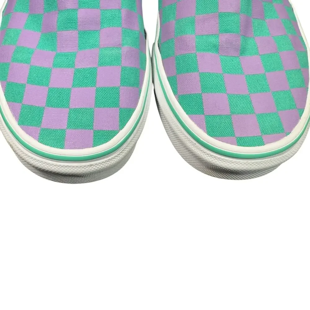 Vans Slip On Checkerboard Skate Shoe - Tomato / Orchid MEN 7/ WMN 8.5. EXCLUSIVE - Picture 15 of 16